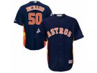 Youth Majestic Houston Astros #50 J.R. Richard Replica Navy Blue Alternate 2017 World Series Bound Cool Base MLB Jersey