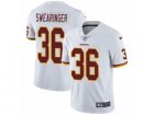 Mens Nike Washington Redskins #36 D.J. Swearinger Vapor Untouchable Limited White NFL Jersey