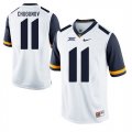 West Virginia Mountaineers #11 Chris Chugunov White College Football Jersey