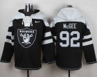 Nike Oakland Raiders #92 Stacy McGee Black Player Pullover Hoodie