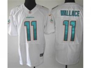 Nike Miami Dolphins #11 Mike Wallace White Jerseys(Elite)