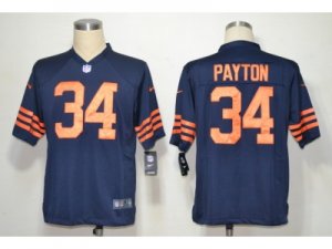 NIKE NFL Chicago Bears #34 Walter Payton navy Game Jerseys