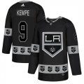 Kings #9 Adrian Kempe Black Team Logos Fashion Adidas Jersey