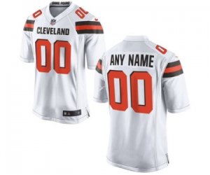 Men\'s Cleveland Browns Nike White Custom Game Jersey