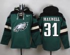 Nike Philadelphia Eagles #31 Byron Maxwell Green Player Pullover Hoodie