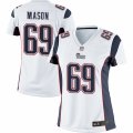 Womens Nike New England Patriots #69 Shaq Mason Limited White NFL Jersey