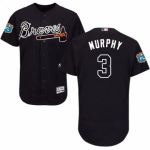 Men\'s Majestic Atlanta Braves #3 Dale Murphy Blue Flexbase Authentic Collection MLB Jersey