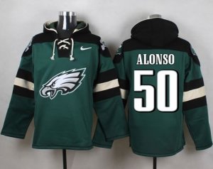 Nike Philadelphia Eagles #50 Kiko Alonso Green Player Pullover Hoodie