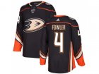 Youth Adidas Anaheim Ducks #4 Cam Fowler Black Home Authentic Stitched NHL Jersey