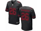 Mens Nike San Francisco 49ers #26 Rashard Robinson Elite Black Alternate NFL Jersey