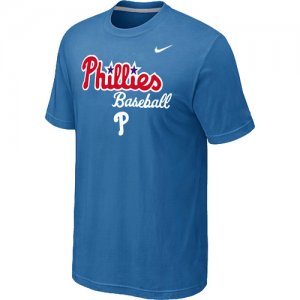 Nike MLB Philadelphia Phillies 2014 Home Practice T-Shirt - light Blue