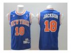 nba new york knicks #18 jackson blue