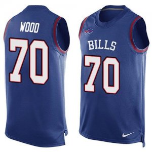 Nike Buffalo Bills #70 Eric Wood Royal Blue Team Color Men Stitched NFL Limited Tank Top Jersey