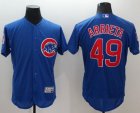 MLB Men Chicago Cubs #49 Jake Arrieta Blue Flexbase Authentic Collection Stitched Baseball Jersey