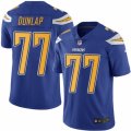 Youth Nike San Diego Chargers #77 King Dunlap Limited Electric Blue Rush NFL Jersey