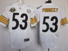 Nike NFL Pittsburgh Steelers #53 Maurkice Pouncey White Jerseys W 80 Anniversary Patch(Elite)