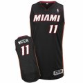 Mens Adidas Miami Heat #11 Dion Waiters Authentic Black Road NBA Jersey