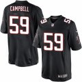 Mens Nike Atlanta Falcons #59 DeVondre Campbell Limited Black Alternate NFL Jersey