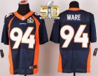 Nike Denver Broncos #94 DeMarcus Ware Navy Blue Alternate Super Bowl 50 Men Stitched NFL New Elite Jersey
