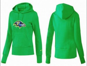 Women Baltimore Ravens Logo Pullover Hoodie-022