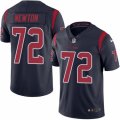 Mens Nike Houston Texans #72 Derek Newton Limited Navy Blue Rush NFL Jersey