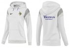 Women Minnesota Vikings Logo Pullover Hoodie-002