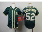 Youth mlb jerseys oakland athletics #52 yoenis cespedes green[2014 new]