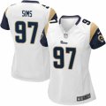Womens Nike Los Angeles Rams #97 Eugene Sims Limited White NFL Jersey