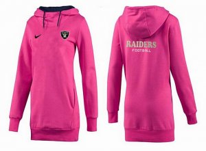 Women Oakland Raiders Logo Pullover Hoodie-025