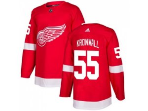 Youth Adidas Detroit Red Wings #55 Niklas Kronwall Red Home Authentic Stitched NHL Jersey