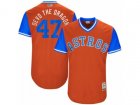 2017 Little League World Series Astros Chris Devenski #47 Devo the Dragon Orange Jersey