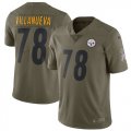 Nike Steelers #78 Alejandro Villanueva Youth Olive Salute To Service Limited Jersey