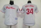 MLB Philadephia Phillis #34 Halladay Grey[Kids]