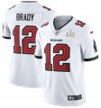 Nike Buccaneers #12 Tom Brady White 2021 Super Bowl LV Vapor Untouchable Limited