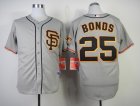 mlb jerseys san francisco giants #25 BONDS grey