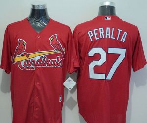 St.Louis Cardinals #27 Jhonny Peralta Red New Cool Base Stitched MLB Jersey