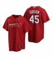Men's Nike St. Louis Cardinals #45 Bob Gibson Red Alternate Stitched Baseball
