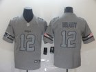 Nike Patriots #12 Tom Brady 2019 Gray Gridiron Gray Vapor Untouchable Limited Jersey