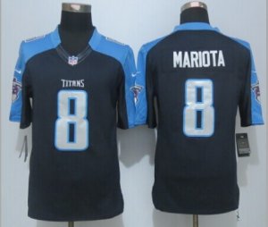 Nike Tennessee Titans #8 Marcus Mariota Dark Blue Jerseys(Limited)