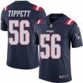 Youth Nike New England Patriots #56 Andre Tippett Limited Navy Blue Rush NFL Jersey