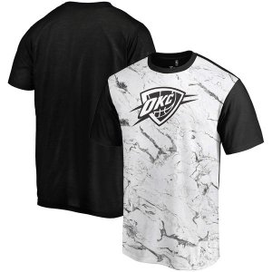 Oklahoma City Thunder Marble Sublimated T Shirt White Black