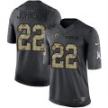 Nike Los Angeles Rams #22 Trumaine Johnson Anthracite Mens Stitched NFL Limited 2016 Salute To Service Jersey