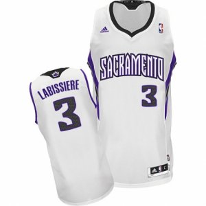 Mens Adidas Sacramento Kings #3 Skal Labissiere Swingman White Home NBA Jersey