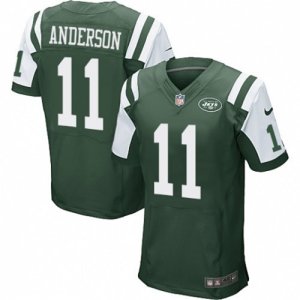 Mens Nike New York Jets #11 Robby Anderson Elite Green Team Color NFL Jersey