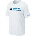 Nike Carolina Panthers Authentic Logo T-Shirt - White