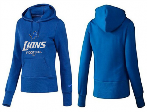 Women Detroit Lions Logo Pullover Hoodie-129