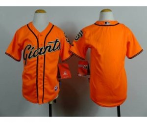 Youth mlb jerseys san francisco giants blank orange