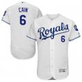 Kansas City Royals #6 Lorenzo Cain White Flexbase Authentic Collection Stitched Baseball Jersey