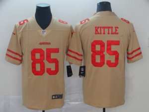 Nike 49ers #85 George Kittle Cream Inverted Legend Limited Jersey