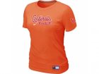 Women St. Louis Cardinals Nike Orange Short Sleeve Practice T-Shirt